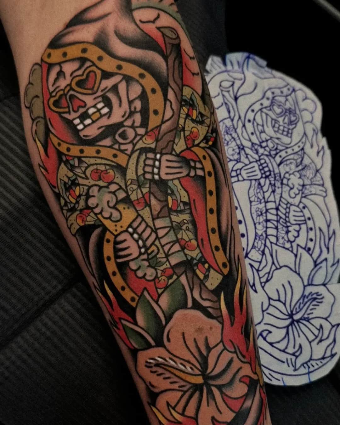 Hand In Glove Tattoo —