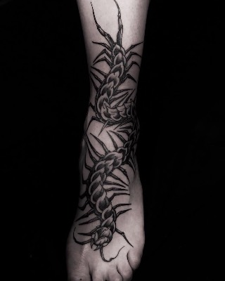 Blackwork — Hand In Glove Tattoo