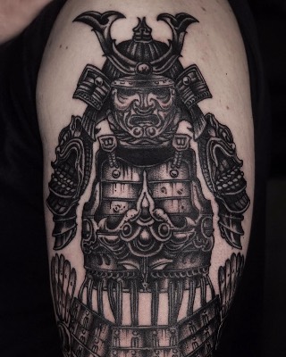 Blackwork — Hand In Glove Tattoo