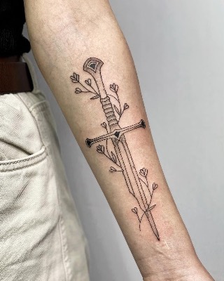 Fine Line — Hand In Glove Tattoo