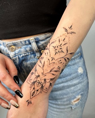 Fine Line — Hand In Glove Tattoo