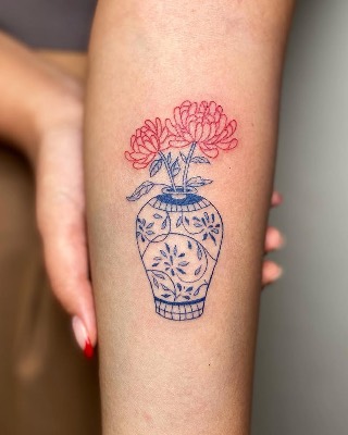 Fine Line — Hand In Glove Tattoo