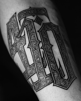 Lettering — Hand In Glove Tattoo