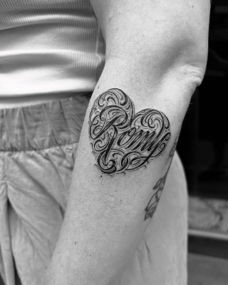 Lettering — Hand In Glove Tattoo