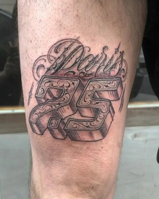 Lettering — Hand In Glove Tattoo