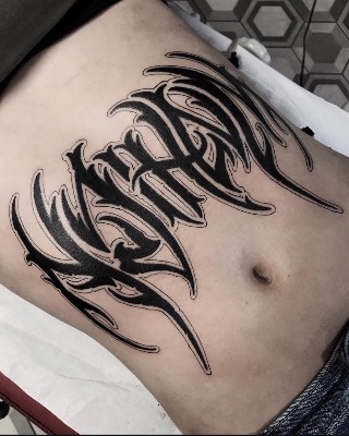 Lettering — Hand In Glove Tattoo