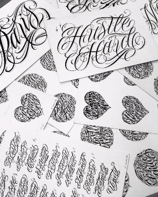 Lettering — Hand In Glove Tattoo