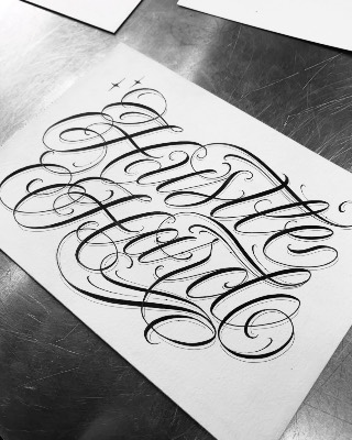 Lettering — Hand In Glove Tattoo