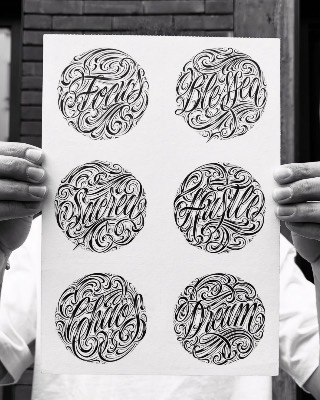 Lettering — Hand In Glove Tattoo