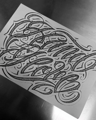 Lettering — Hand In Glove Tattoo