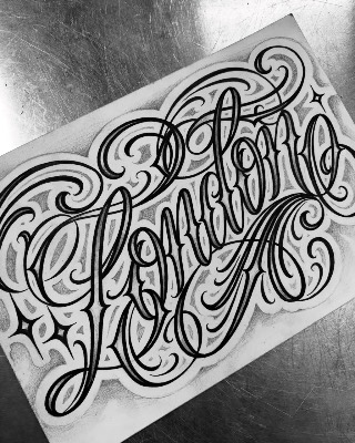 Lettering — Hand In Glove Tattoo