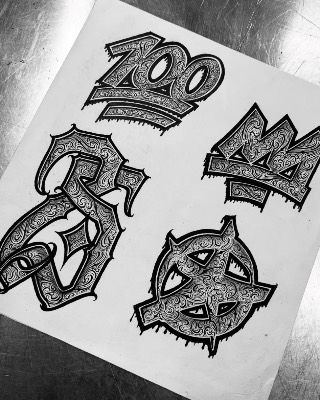 Lettering — Hand In Glove Tattoo