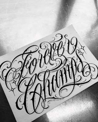 Lettering — Hand In Glove Tattoo