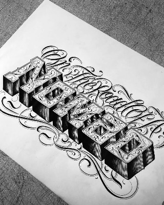 Lettering — Hand In Glove Tattoo
