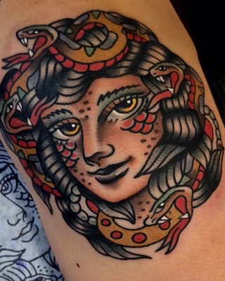 Neo-traditional — Hand In Glove Tattoo