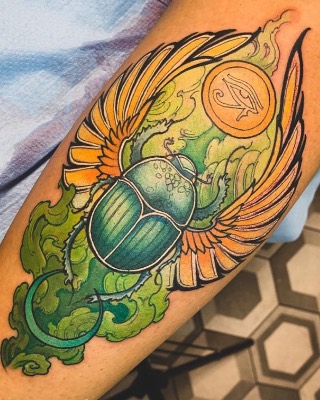 Neo-traditional — Hand In Glove Tattoo