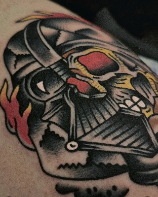 Neo-traditional — Hand In Glove Tattoo