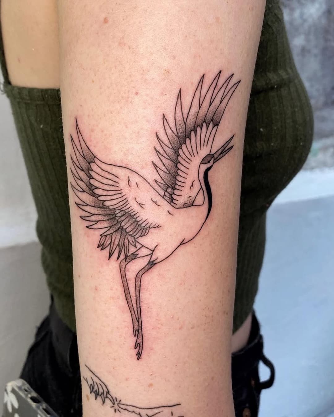 Fine Line tattoo by Angéline in Paris, France